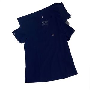 Figs Size Medium Tall Navy Blue Scrub Set